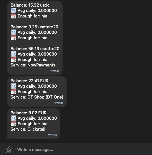 Приклад повідомлення FundsPulse